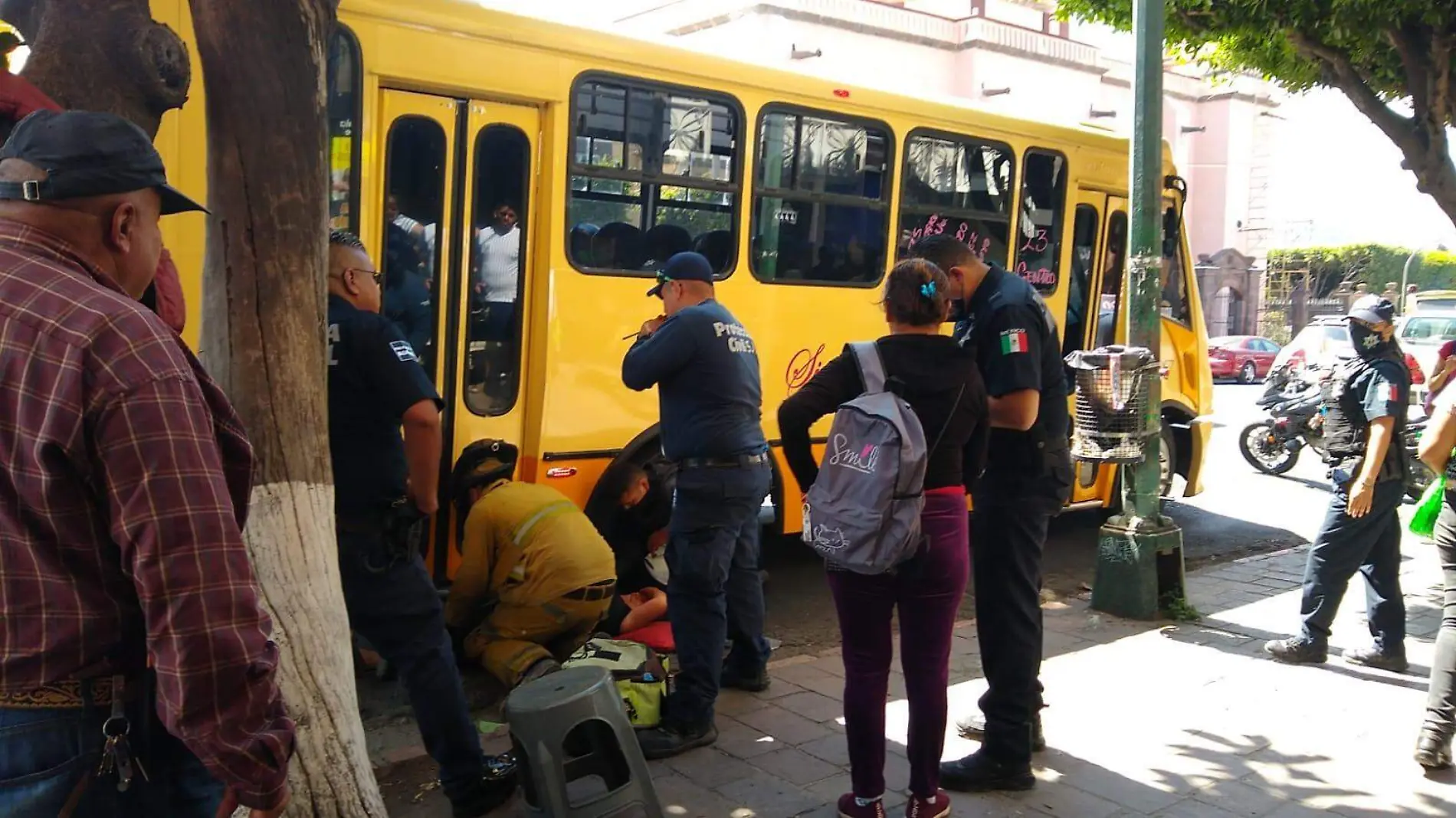 Accidente para de camión